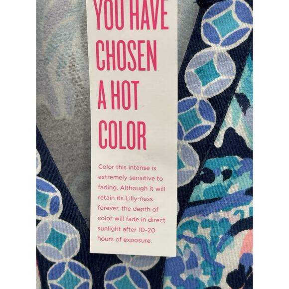 NWT Lilly Pulitzer Melli Maxi Dress Party In Paradise High Tide Navy Size XS - Picture 9 of 12